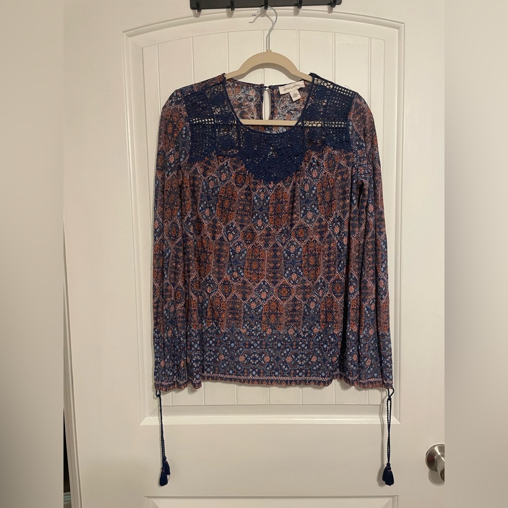 Multi color design blouse